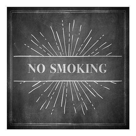 CGSignLab | Janela Não fumando -chalk Burst se apega | 8 x8