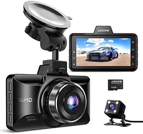 Azdome M01 Pro Dual Dash Cam e Mirror Mount Holder Pacote
