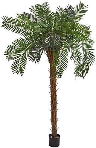 Quase natural 7 'Cycas Palm Artificial Artificial Trees, verde