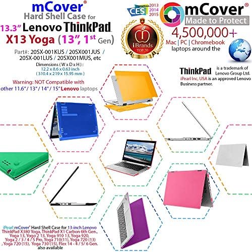 McOver Hard Shell Case para 13,3 '' Lenovo ThinkPad X13 Yoga Gen 1 Laptop Computador