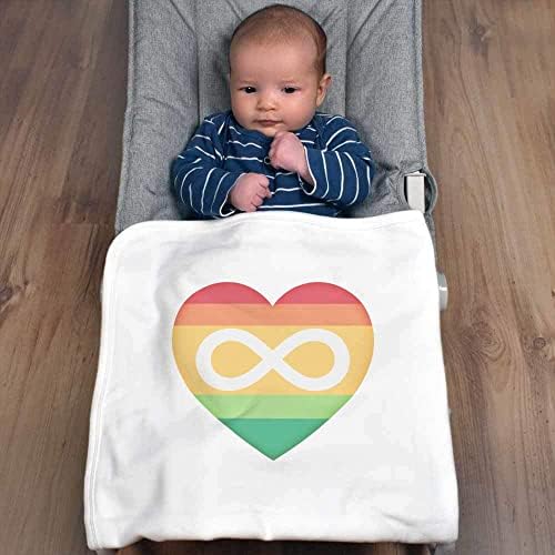 'Consciência do autismo Infinity Flag Heart Heart Cotton Baby Bobet/Shawl