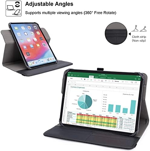 Goodcase 9-10,9 polegadas de comprimido universal, capa protetora de fólio para 9 - 10,9 polegadas Android Touchscreen Tablet,