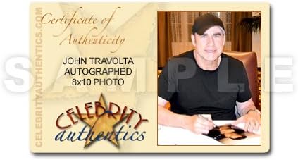 John Travolta autografou 8x10 retrato