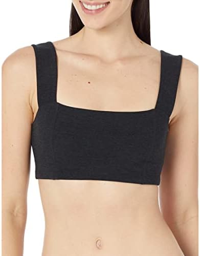 Beyond Yoga Spacacedye Squared Bra para mulheres - decote quadrado com alças largas, estilo de tração e aparência elegante