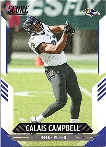 2021 Pontuação 92 Calais Campbell Baltimore Ravens NFL Football Trading Card