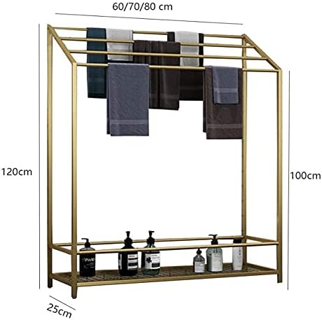 WXXGY Freestanding Tootom Solder com prateleira de armazenamento, suporte de toalha de camada para piso do banheiro,