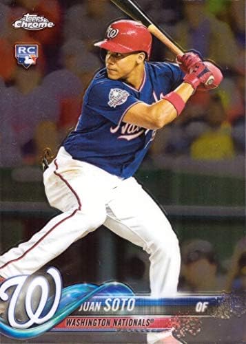 2018 Topps Update Chrome Baseball HMT55 Juan Soto Rookie Card