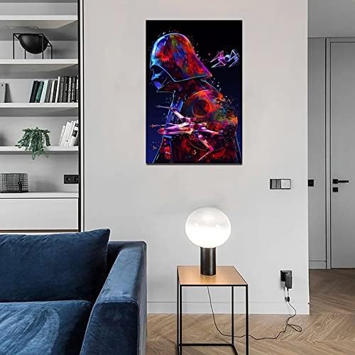 Espaçohip Darth Vader The Dark Lord Canvas Art Poster e Wall Art Picture Print Modern Family Bedroom Decor Posters 24x36inch