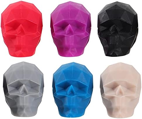 Tofficu Wine Charms Drink Markers 6pcs Silicone Wine Cotars Marcadores Marcadores Skull Shape