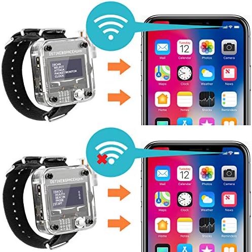 Aursinc Wifi Deauther Watch V3 Esp8266 Conselho de Desenvolvimento Programável | Smartwatch para vestir | OLED & LASER | Ferramenta de ataque/controle/teste | lote para dstike nodemcu