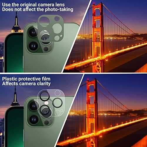 Otofly projetado para o protetor de lente da câmera Pro Max Protector de iPhone 13, projetado para iPhone 13 Pro Camera