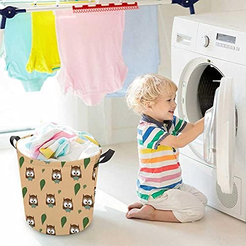 Colourlife Valia de tela impermeável Coruzas de cesta de lavanderia e folhas de roupas de armazenamento de roupas de brinquedo dobráveis ​​caixas de organizador com alças