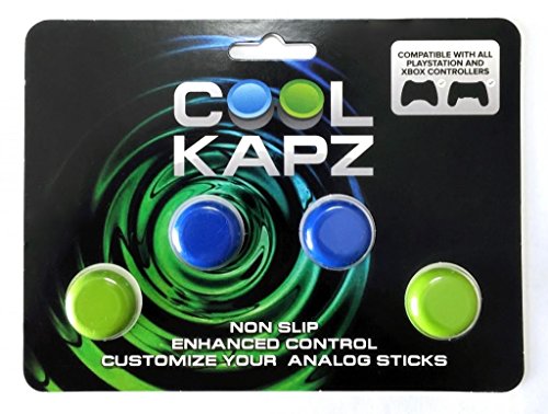 Coolkapz Controlador de Jogos de Jogos Joystick e D-Pad, azul e verde