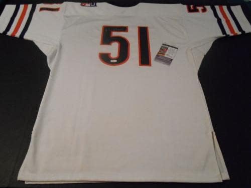 Dick Butkus Chicago Bears assinou assinado Mitchell e Ness Jersey JSA CoA - camisas da NFL autografadas