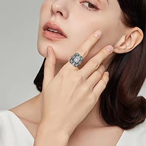2023 Novo luxo Diamante Full Diamond Pear Ring Jewelry Proposta de aniversário