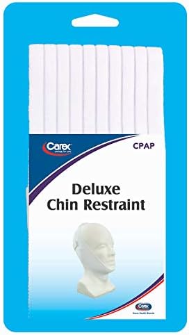 Carex Chin Frecra para usuários de CPAP - Pare de roncar cinta de queixo - cinta anti -snore queixo, branco, 1 contagem