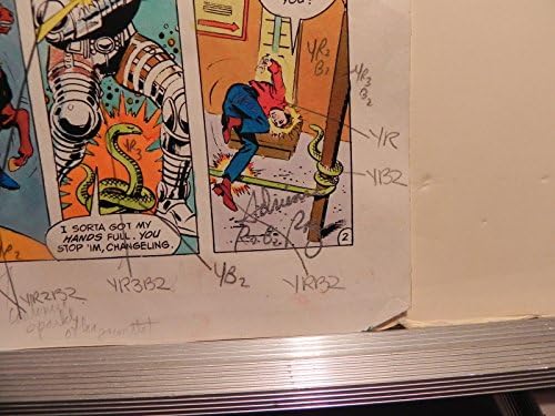 Teen Titans Drug Book 2 P.G 2 Flash Original Color Production Art assinado A. Roy
