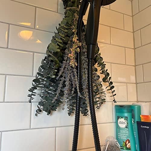 Pacote de eucalipto de chuveiro com lavanda, chuveiro de aromaterapia, aromaterapia de eucalipto, cabeceira, arranjo de flores