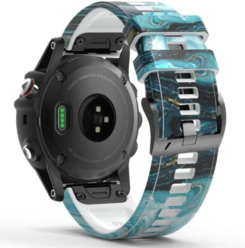 Sawidee 26 22mm Silicone Redunda Relógio Relógio para Garmin Fenix ​​7 7x 6 6x Pro 5x 5 mais 3 h Mk2 EasyFit Smart Watch Wrist Band Correa