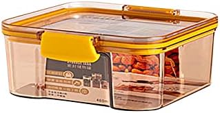 Dbylxmn Aertightight Food Storage Storage Frees Organização da despensa de cozinha e cereais de armazenamento recipientes de armazenamento de alimentos para cereais Recipiente de alimentos de vidro de açúcar
