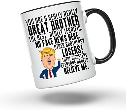 Bliss Monkey Co. Você é realmente um ótimo irmão Trump caneca - 11 onça de caneca de café - Família engraçada da família Trump