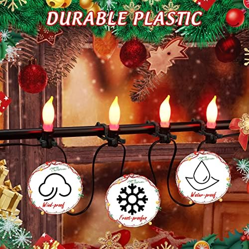 40 peças clipes de luz de Natal clipes de calha de calha clipes de plástico C7 C9 clipe de luz para decorações de festa