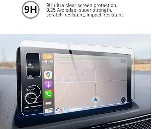 MBSIX Protetor de tela de vidro temperado Compatiple com tela de toque de 923 HR-V CRV 9 polegadas, HD Clear, resistente