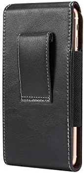 Caixa de cinto de couro de capa de capa de CAIFENG para iPhone 11 Pro Xs X, bolsa de estojo de cinto para Samsung Galaxy S10E/S9/S8/S7/S6