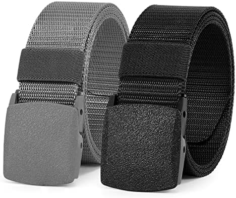Cinto de nylon werforu para homens cinturões táticos militares cinto de web externo com fivela de plástico