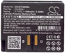 BCXY 10 PCS Substituição de bateria para os fones de ouvido sem fio EARTEC COMSTAR CS-800LI