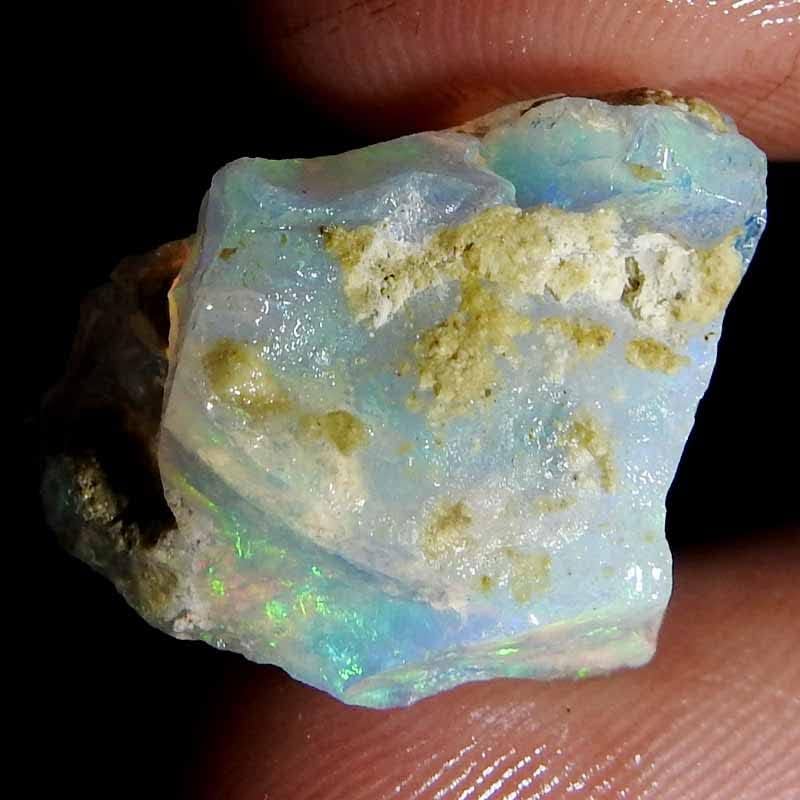 Jewelgemscraft ™ 13.00CTS Ultra Fire Raw Opal Pedra, Cristais de pedras preciosas naturais, rocha opala etíope, jóias que produzem