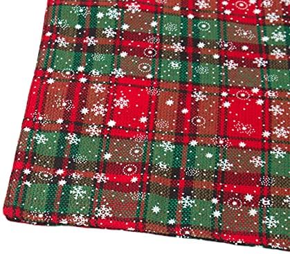 Ptdecor 2 pacote de cachorro bandana natal natal verde xadrez snowflake cão cachorro Triângulo Bibs de lenço de lenço