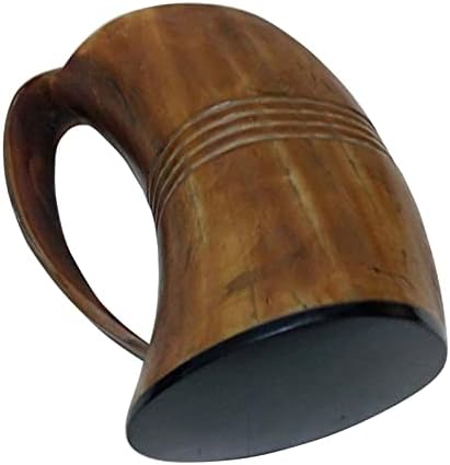 Medieval Edge Handmade Horn Horn fez Vikings Caneca de cerveja