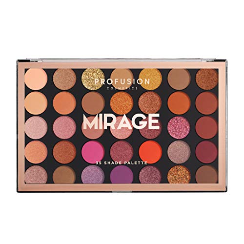 Profusão Cosmetics Mirage Palette- Ultra-Soft suave e amigável para a pele com duração de 35 sombras