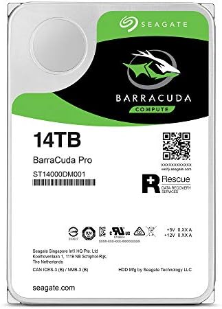 Seagate Barracuda Pro Desempenho interno disco rígido interno SATA HDD 14TB 6GB/S 256MB CACHE