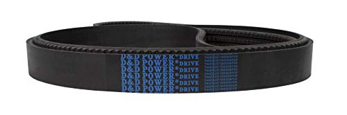 D&D PowerDrive 5VX1500/04 Cinturão em faixas, 5/8 x 150 OC, 4 bandas, borracha