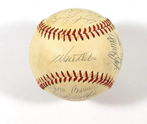 1972 Los Angeles Dodgers assinou o ONL Baseball Alston Sutton - bolas de beisebol autografadas