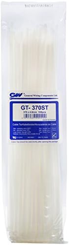GW Fastener Products USA Corp, empate de cabo 11,8 x 50 lbs, verde, 100 pcs, GT-300STCGRN