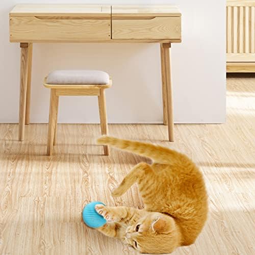 Lemall Smart Cat Toy, Bola inteligente recarregável tipo C 360 ° Auto-auto-rotativo Toys de gatinhos interativos Toys de gatos Bola