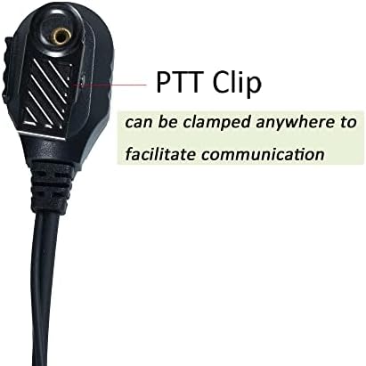 Fone de ouvido Bvmag T200 para Motorola, Walkie Talkie fone de ouvido com microfone de 1 pino para conversas MR350R MH230R