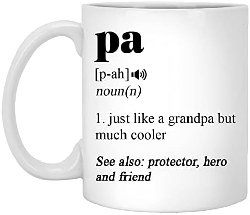 PA Coffee Caneca - PA Definição - Presentes para PA - Love PA - Funny PA Caneca - Caneca de Coffee Funny - PA Presentes