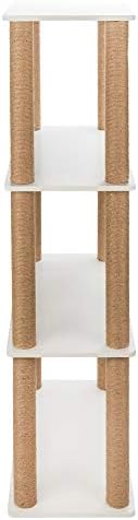 Lovepet Luxury Cat House Bookshelf Rack Tower grande, móveis de gato, plataforma de salto de gato, branco