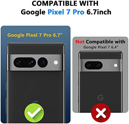Caso de proteção de Tianli para o Google Pixel 7 Pro [2022] CASA DUA CAMADA ANTI-DROP CASO MILITAL PROTEÇÃO DE DIREITO