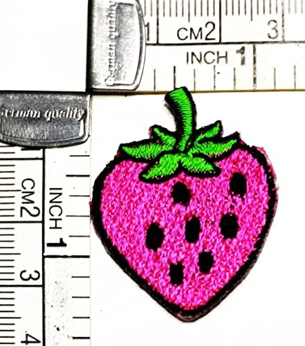 Kleenplus mini minheiro rosa Ferro bordado em costura em artes de moda de remendo manchas de adesivos de desenho animado de frutas