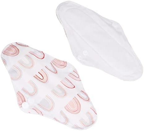 5 PCs laváveis ​​almofadas menstruais femininas Padsreus Sanity Pad Materiais Premium com Bolsa de Armazenamento para Viagem ou Exercício