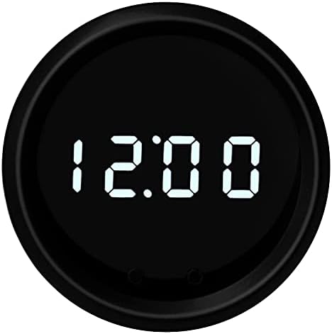 Relógio digital LED 2 1/16 Programável com 2 botões de push Black Buzel