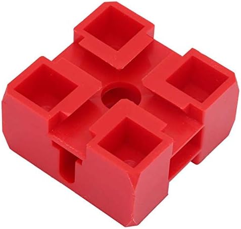 Peças da ferramenta Red Abs Plástico Bloco Central Z030 Plástico Buffer de peça intermediária Block Plastic