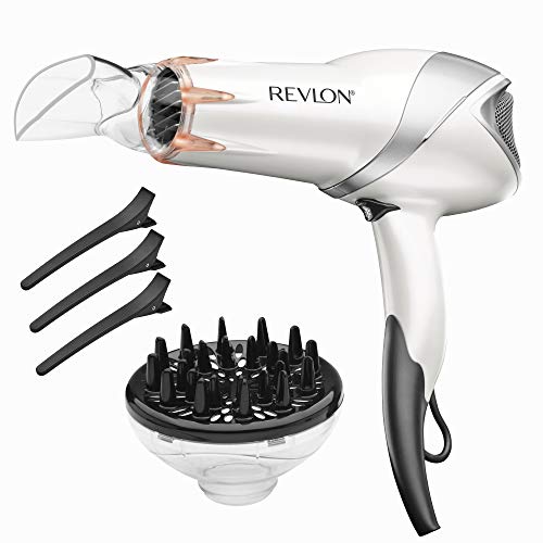 Revlon Secador de cabelo infravermelho | 1875 watts de brilho, suavidade e controle máximo,