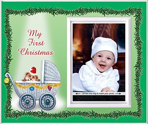 Presente de quadro de imagem de 1º Natal do bebê