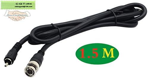 ZDYCGTime BNC para RCA Extensão Cabo RCA RCA Male para BNC Male Composite Video Connector Cable para vigilância CEM SISTEM